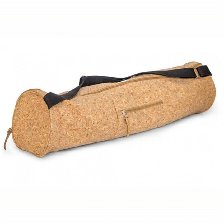 Eco 2023 Cork with Satin Lining Pockets Zipper Yoga Mat Bag Carrier