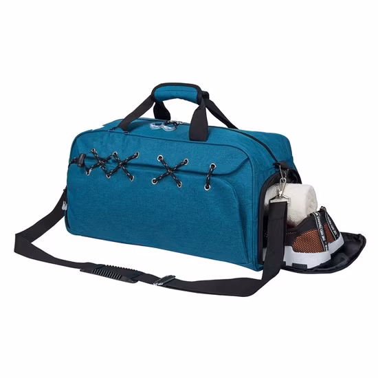 Bolsa de ginástica à prova d'água com compartimento para sapatos, mochila de viagem para ioga, mulheres e homens