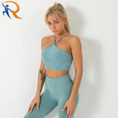 Moda Sexy Mulheres Fitness Gym Wear Top Fitness Yoga Set