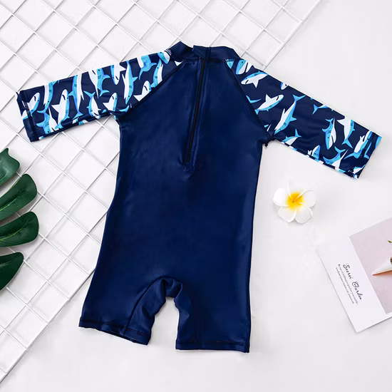 Roupas de verão para bebês de desenho animado One Piece Boy Swimsuit One