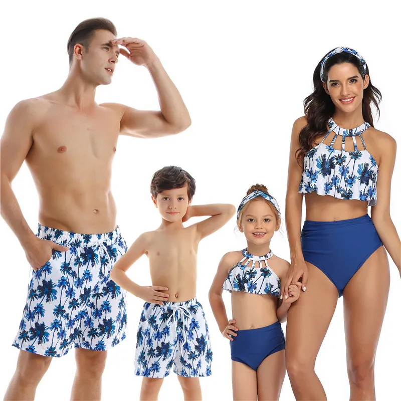 Fabricante de roupa de banho personalizada praia roupa de banho para bebê senhora/homem/menino/menina roupa de banho